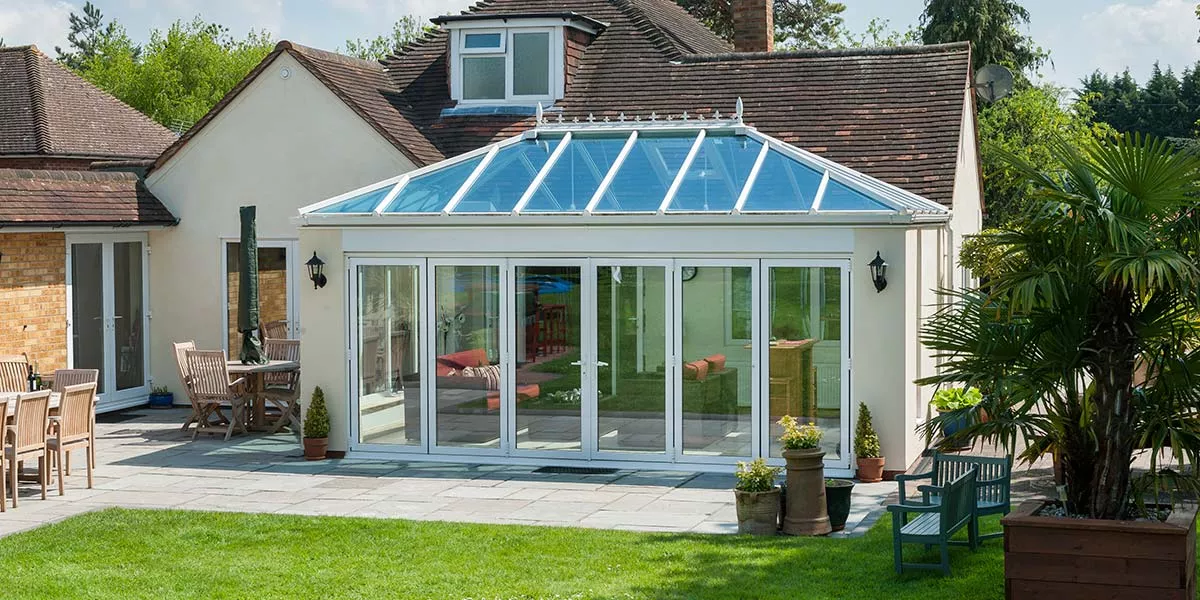 Aluminium Conservatory with Bi-Fold Doors