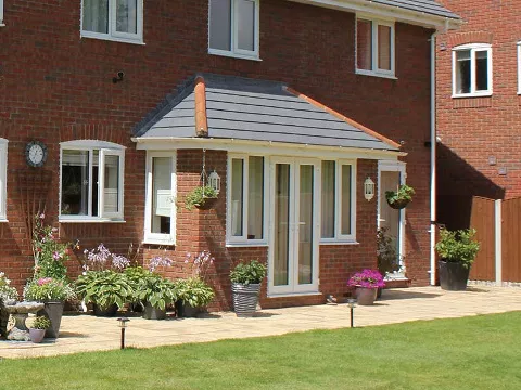 Brick Porch on Rear of Property